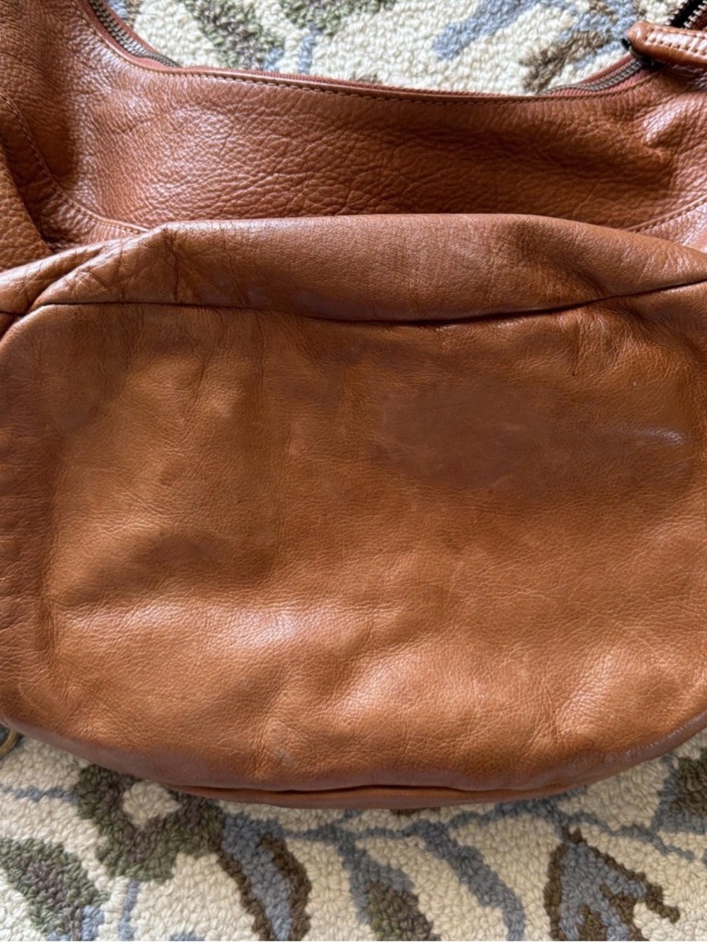 FRYE Jenny Leather Hobo Bag Convertible Crossbody Cognac-EUC - Picture 5 of 12